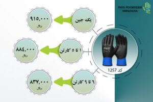 لیست قیمت دستکش کد 1257