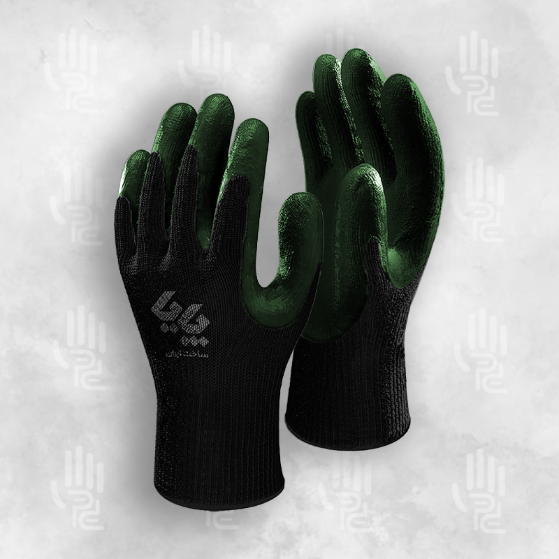 کد 55 دستکش کف مواد ساده نیتریل پایا